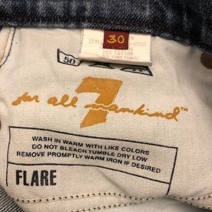 7 For All Mankind SIZE 30 Flare Jeans